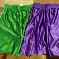 バスケットボールパンツ 緑 紫 150CM 140CM