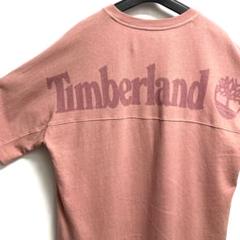 Timberland 前面センターロゴ 背面超ビッグロゴ プリントTシャツ