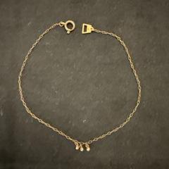 KAORU 星型チャームストーン付きブレスレット12金10K 金