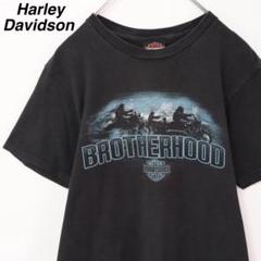 【大人気】ハーレーダビッドソン Tシャツ 両面プリント ウィメンズ 黒 バイク