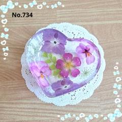 ハートの小皿 No.1792 固まるハーバリウム ハートの小皿 No.1792 固まるハーバリウム