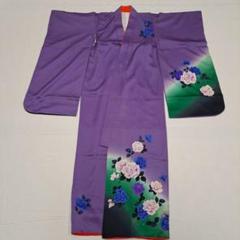 【正絹　未使用】　七五三　7歳　部分絞り　舞蝶　着物　単品　女の子　七歳 楽天市場】七五三 7歳 着物 正絹 フルセット 女の子 七五三