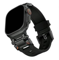 ブラック×ブラック AppleWatchバンド 49/46/45/44/42mm