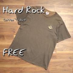 Hard Rockハードロック 90'sヴィンテージ ロゴプリントTシャツ 茶