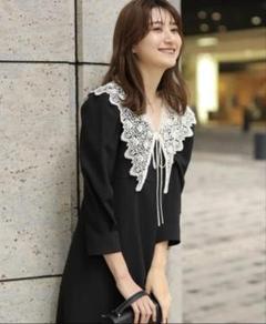 René♡ 美品 リラテックレースワンピース シンプル胸元ポイントミニドレス/山崎みどり - カラードレス