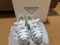 PRADA ・プラダ 白 ホワイト ラバーサンダル