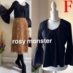 未使用 RosyMonster ロージーモンスター ギャザー ブラウス ブラック レディース【中古】 楽天市場】ロージーモンスター（レディースファッション）の通販
