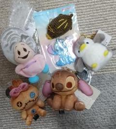 【新品・未使用】スティッチ、スクランプ等、ぬいぐるみマスコット6点セット売り
