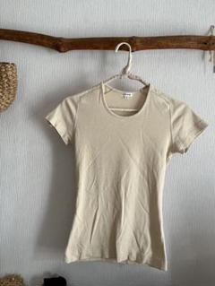 SHIPS購入 フランス　MAJESTIC シンプルTシャツ　ベージュ