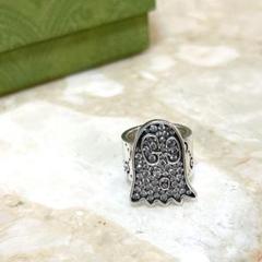 GUCCI グッチ ゴースト リング ダイア ダイヤ 9号 シルバー 925 GUCCI グッチ ゴースト リング ダイア ダイヤ 9号 シルバー 925