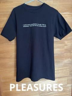 【美品】PLEASURES メッセージT ブラック　Mのサムネイル