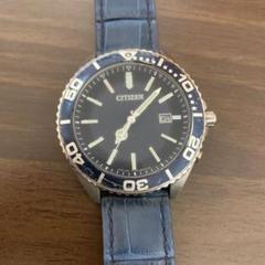 【稼動品】CITIZEN エコドライブダイバーズウォッチ モレラートレザーベルト