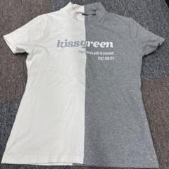 kissgreen ハーフ＆ハーフ ゴルフポロシャツ