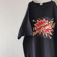 USA古着 superpower オーバーサイズ Tシャツ