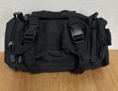 ウエストポーチ　アウトドア バック　バッグ　黒　ショルダー無し