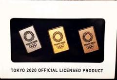 東京2020オリンピック オフィシャルライセンス ピンバッジ3個セット 新品のサムネイル