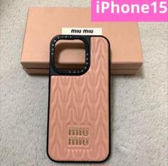【新品未使用】Miu Miu iPhone15Pro ケース ブラック 新品未使用】Miu Miu iPhone15Pro ケース ブラック