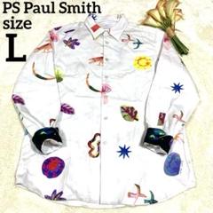 【Paul Smith】Tシャツ Southdowns Way プリント ブラック 美品 現行品 ポールスミス Southdowns Way プリントシャツ L