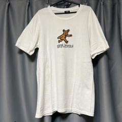 stussy くまロゴ Tシャツ グレー S 海外限定 激安セール】 stussy くまロゴ Tシャツ グレー S 海外限定