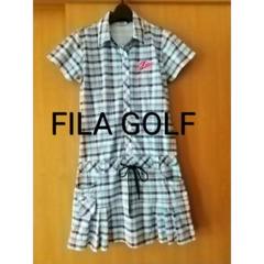 美品♪FILA GOLF★爽やかかわいいチェックワンピースレディース