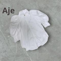滝沢眞規子さん aje バルーン パフスリーブブラウス アジェ 大きいサイズ