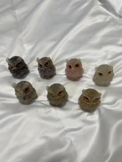 オルゴナイト ラッキー7 フクロウ 7体セット 格安ご提供