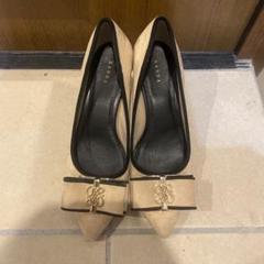 ランダ RANDA 走れる美脚パンプス　リボンモチーフフィットパンプス ベージュ