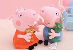 新品大人気アニメ peppapig ペッパピッグ &ジョージぬいぐるみ 2セット