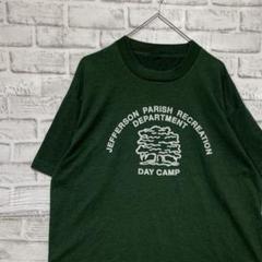 USA製90sヴィンテージTシャツ！シングルステッチ　グリーン半袖古着L25
