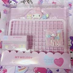 マイメロ❤️飾り棚セット✨メッシュパネル❤️フック付き小物入れ❤️S字フック❤️新品 マイメロ❤️飾り棚セット✨メッシュパネル❤️フック付き小物