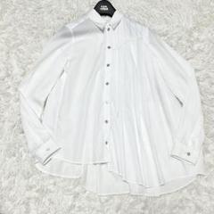 最終値下げ24時まで！MM6 ロゴ入り長袖シャツワンピース 最終値下げ24時まで！MM6 ロゴ入り長袖シャツワンピース - メルカリ