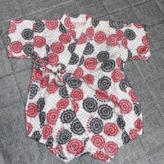 最安値❣️ブランシェス　ベビー　キッズ　子供　甚平　ロンパース　半袖　花火　70