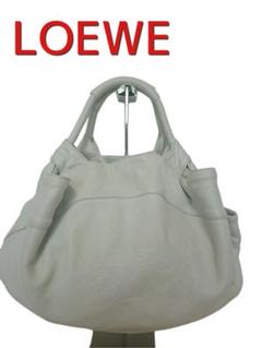 LOEWE ロエベ ナッパアイレ ハンドバッグ ホワイト
