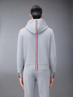 THOM BROWNE☆ロゴ コットン ジップアップフーディ♪【送料込】 THOM BROWNE(トムブラウン) パーカー・フーディ(レディース