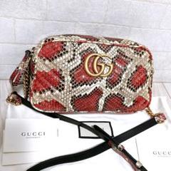 【VINTAGE】GUCCI ダブルG レザー パイソン ショルダーバッグ BUYMA VINTAGE 中古 【VINTAGE】GUCCI ダブルG レザー パイソン