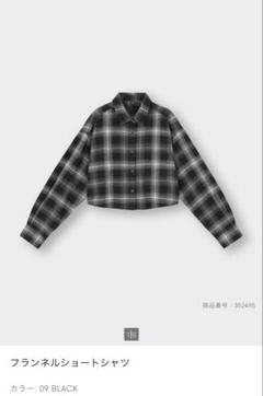 早い者勝ち人気レアお得完売品美品レアフランネルショートシャツブラックXLジーユー