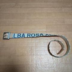 【ALBA ROSA】　【新品】ハラコx馬革　細ベルト　本革　ビンテージ　希少 USED】00'S ALBA ROSA HIBISCUS LEATHER BELT | KO