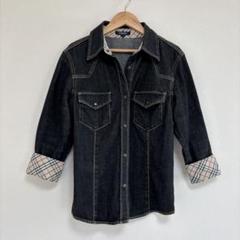 ⭐バーバリーロンドン⭐デニムジャケット L インディゴ ノバチェック Gジャン BURBERRY LONDON バーバリー デニムジャケット ノバチェック 38