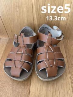 美品【CH5】saltwater sandals shark tan