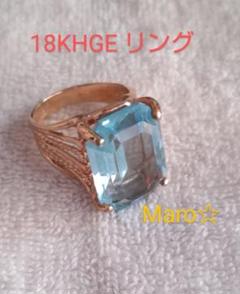 18KHGE 18金メッキ デザインリング レディース 指輪