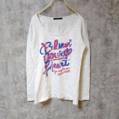 【美品】(M) INGNI イング 長袖カットソー ビックプリント レディース