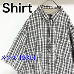 YBB45【US輸入】Wrangler　半袖シャツ【メンズ2XL】チェック柄