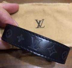 LOUIS VUITTON ブレスレット バングル LV レザー