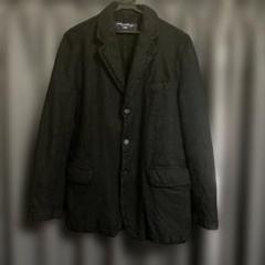 コムデギャルソンオム　テーラードジャケット　ブルゾン　異素材　カーキー　XS コムデギャルソン オムCOMME des GARCONS HOMME リバーシブル裏