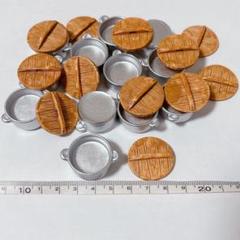 12個セット 蓋付き両手鍋 ミニチュア ドールハウス
