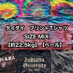 #204 メンズ タイダイプリントTシャツ SIZE MIXベール 22.5kg