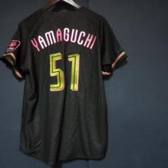 千葉ロッテマリーンズ　山口航輝　ユニフォーム　ブラックサマー　Mサイズ