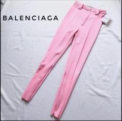 品質保証 BALENCIAGA バレンシアガジャージ グロッシースリム スリット パンツ