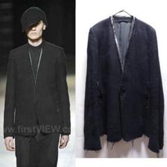 DAMIR DOMA ストライプジャケット Damir Doma ダミールドーマ ジャケット レザー ノーカラー
