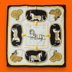 HERMES★60s VINTAGE★盛装の馬 カレ90 スカーフ★フランス製 HERMES☆60s VINTAGE☆盛装の馬 カレ90 スカーフ☆フランス製